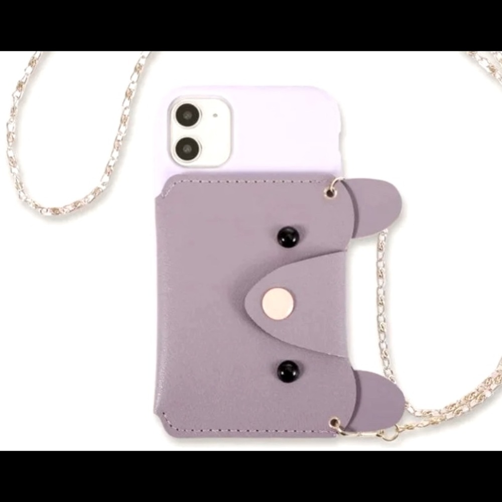 iPhone 11 case wallet/lanyard chain